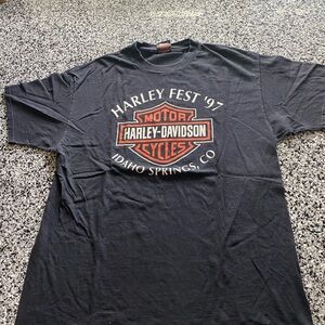 Harley-Davidson Harley Fest 1997 Idaho Springs, Colorado Black Tee XL